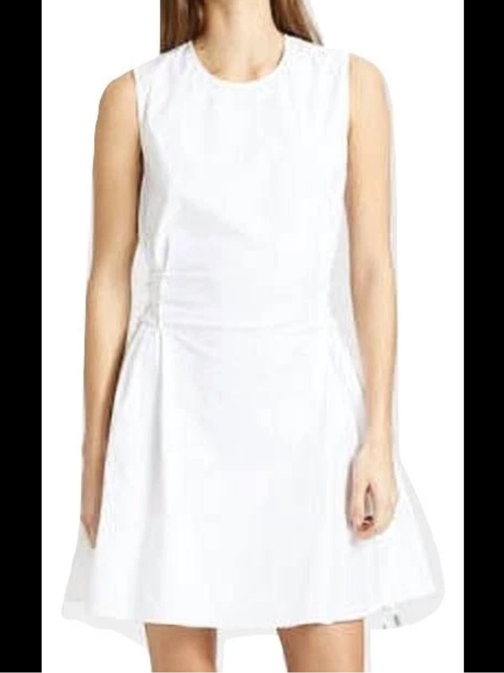 Theory WHITE Cotton Laced Shift Dress - Size 8